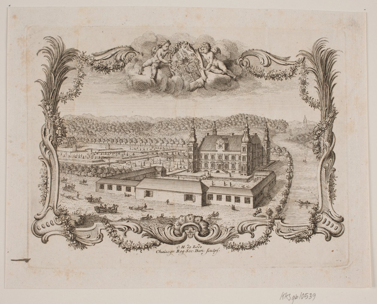 Engelsholm بالقرب من Vejle بواسطة أودفارت هيلمولدت دي لود