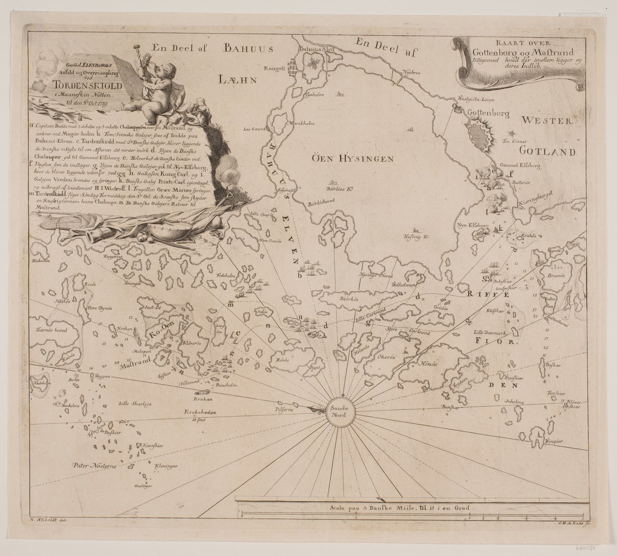 هجوم Elfborg القديم على Tordenskjold في عام 1719 بواسطة أودفارت هيلمولدت دي لود