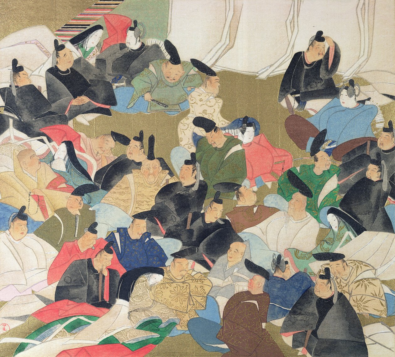 ستة وثلاثون شاعرا ، صورة من مجلة "كوكا" ، 1904-1905 بواسطة أوغاتا كورين