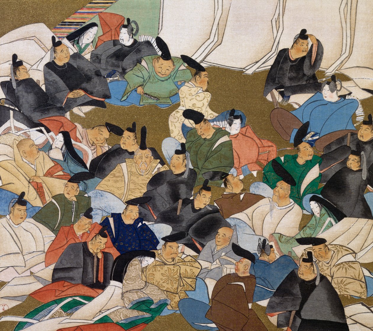 36 poets, painting on paper by Ogata Korin (1658-1716), Japan, Edo period بواسطة أوغاتا كورين