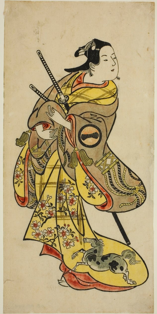 الممثل Ichikawa Monnosuke الأول بواسطة أوكومورا توشينوبو
