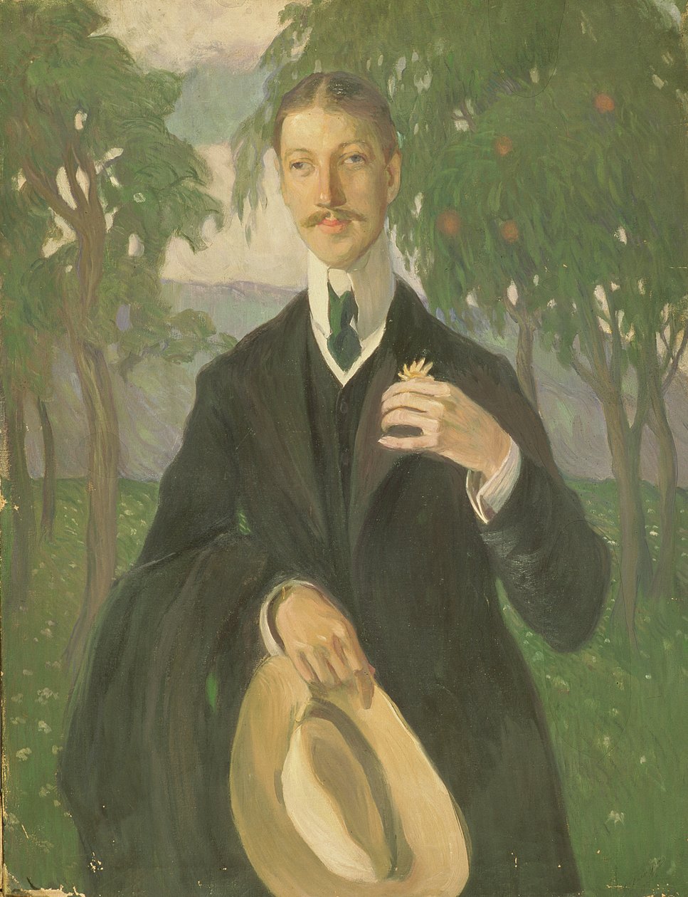 صورة لنيكولاي جوميلييف (1886-1921) 1909 (زيت على قماش) بواسطة أولغا لودفيجوفنا ديلا فوس كاردوفسكايا