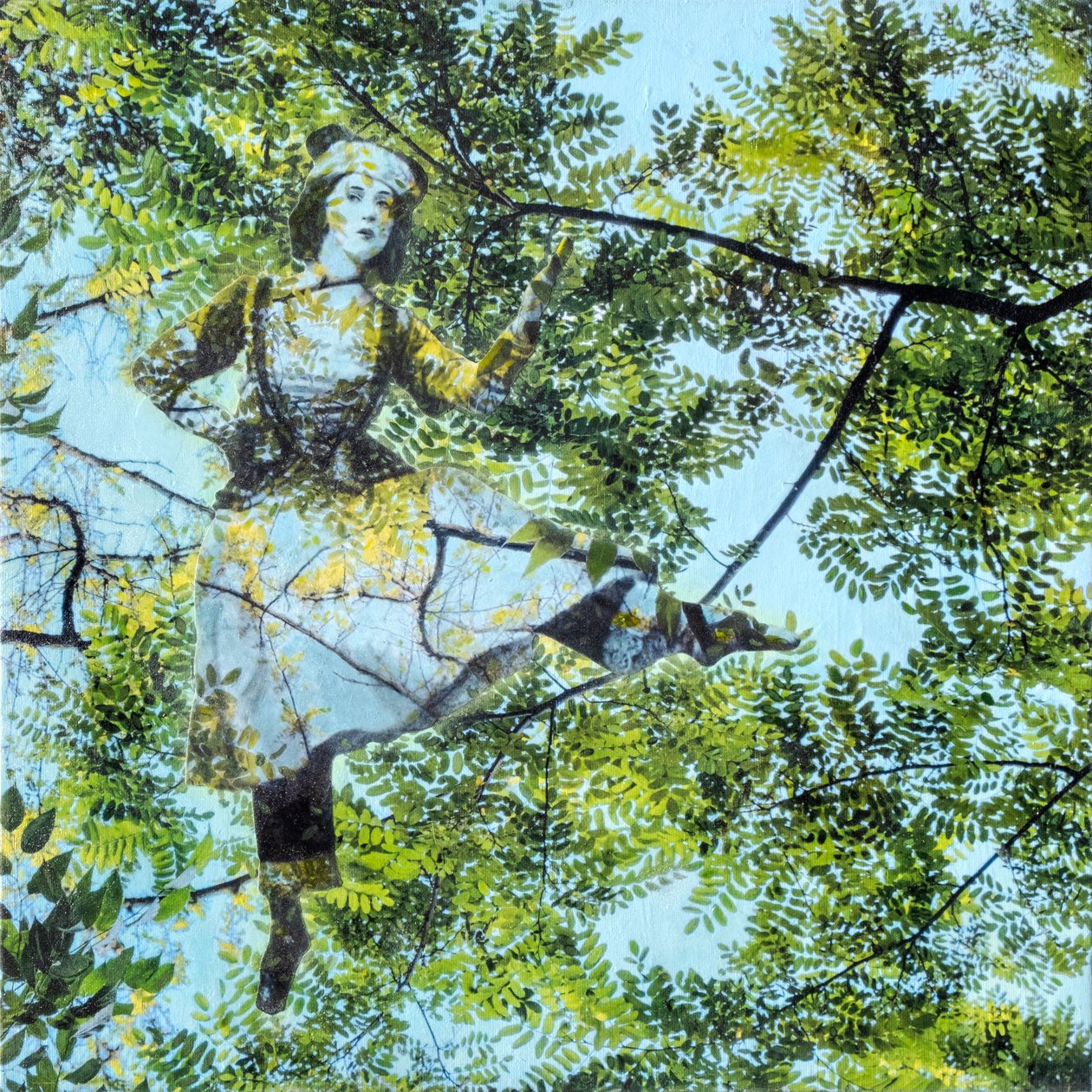 تمارا كارسافينا، 2024 (وسائط مختلطة على قماش) بواسطة 