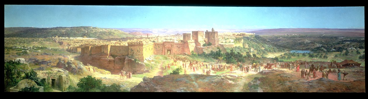 القدس: يوم موت المسيح ، 1886 بواسطة أوليفر بيشات