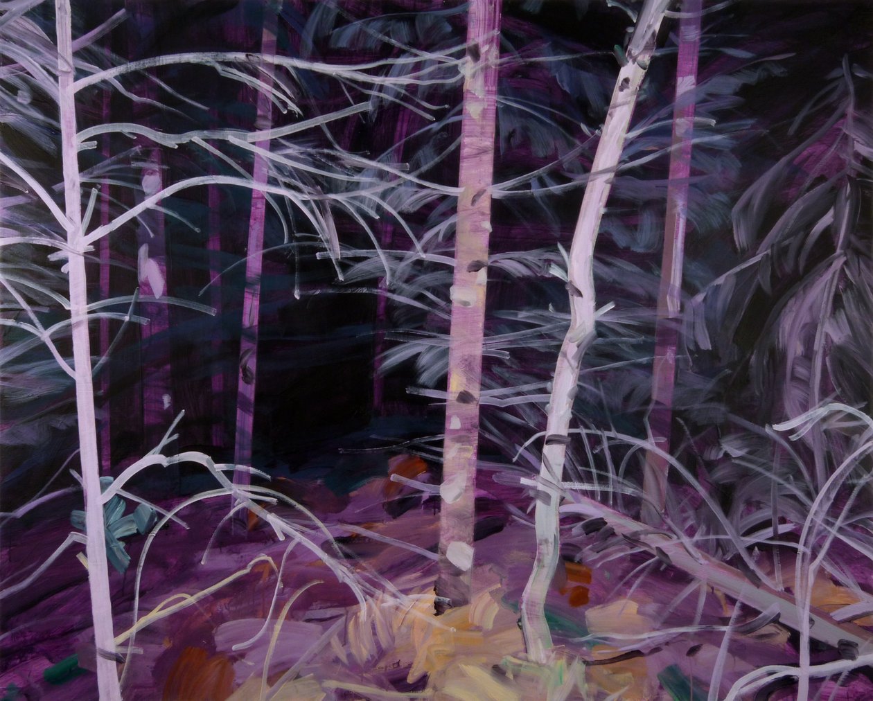 Forêt-noire 10، 2019 (أكريليك على قماش) بواسطة أوليفييه موريل