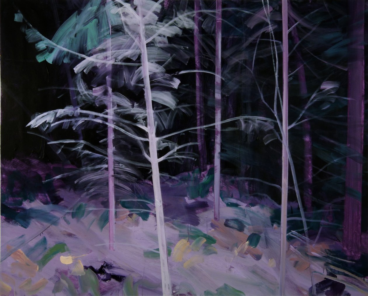 Forêt-noire 8، 2019 (أكريليك على قماش) بواسطة أوليفييه موريل