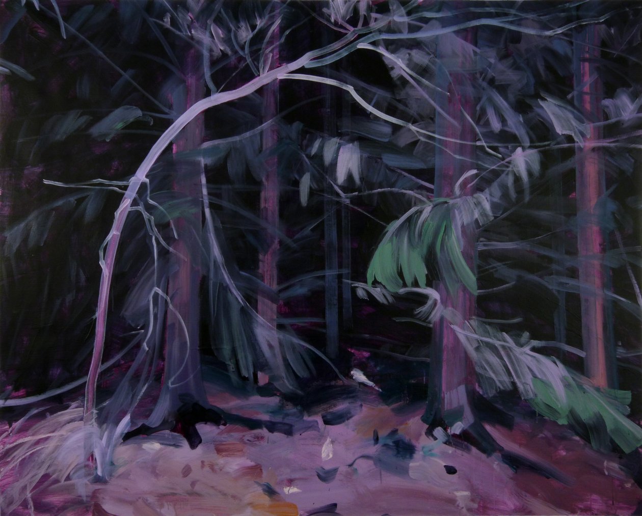 Forêt-noire 9، 2019 (أكريليك على قماش) بواسطة أوليفييه موريل