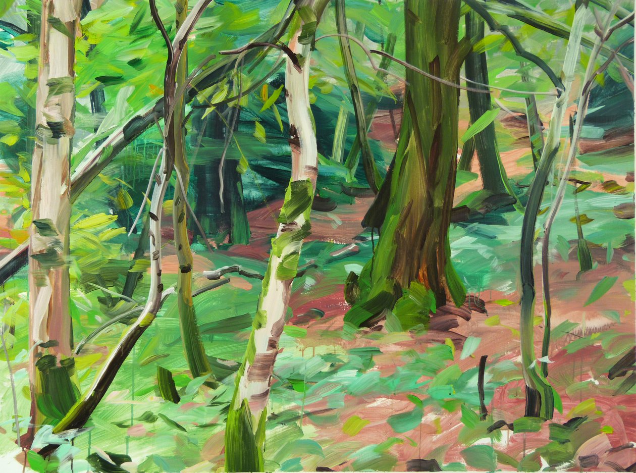 Forêt 6، 2015 (أكريليك على قماش) بواسطة أوليفييه موريل
