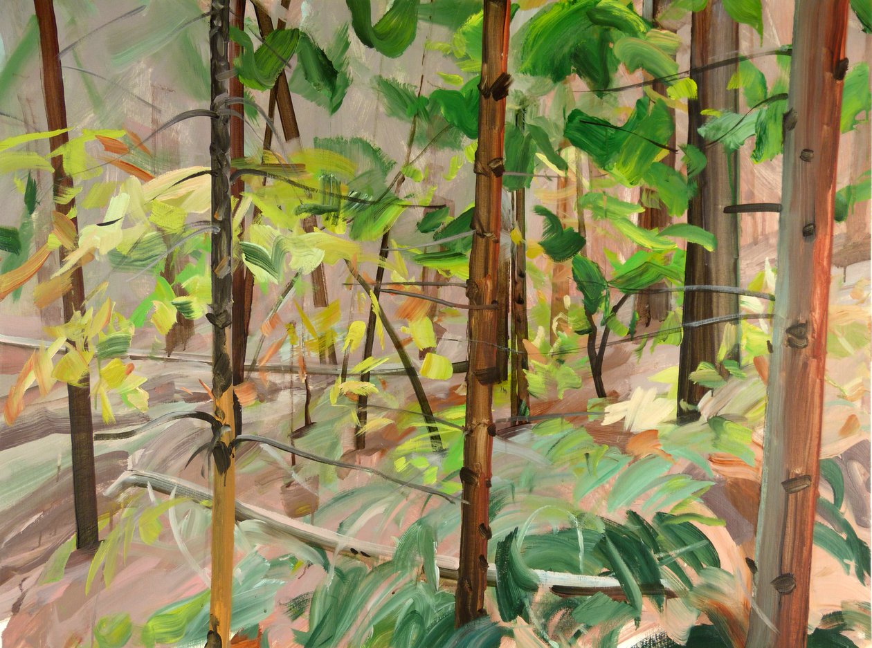 Forêt 9، 2015 (أكريليك على قماش) بواسطة أوليفييه موريل