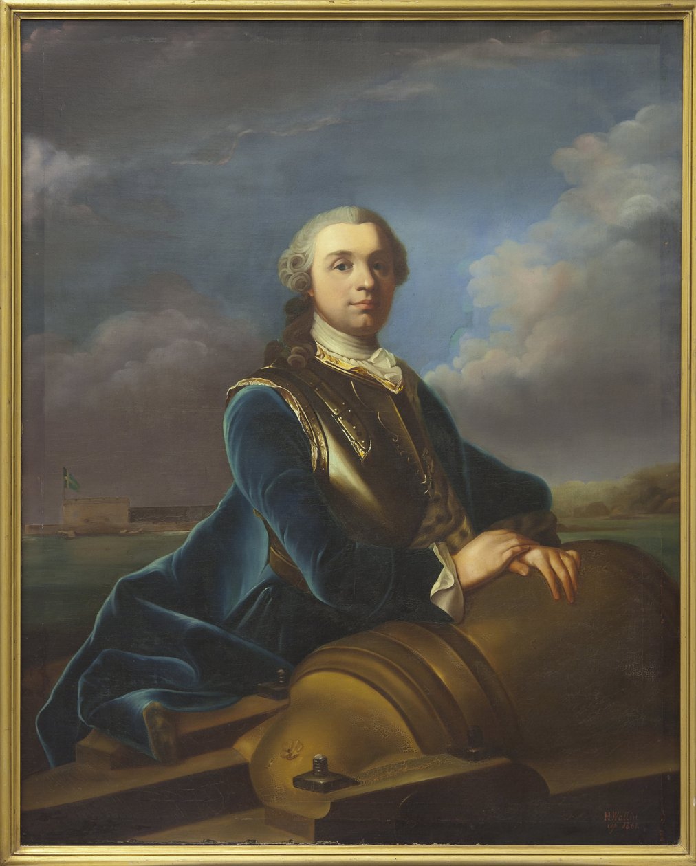 الكونت أوغسطين إيرنسفارد ، ضابط ومهندس عسكري سويدي - صورة أوغستين إيرنسفيرد (1710-1772) ، رسمها أرينيوس ، أولوف (1700-1766). زيت على قماش. الأبعاد: 138 × 112 سم. المتحف الوطني ستوكهولم بواسطة أولوف أرينيوس