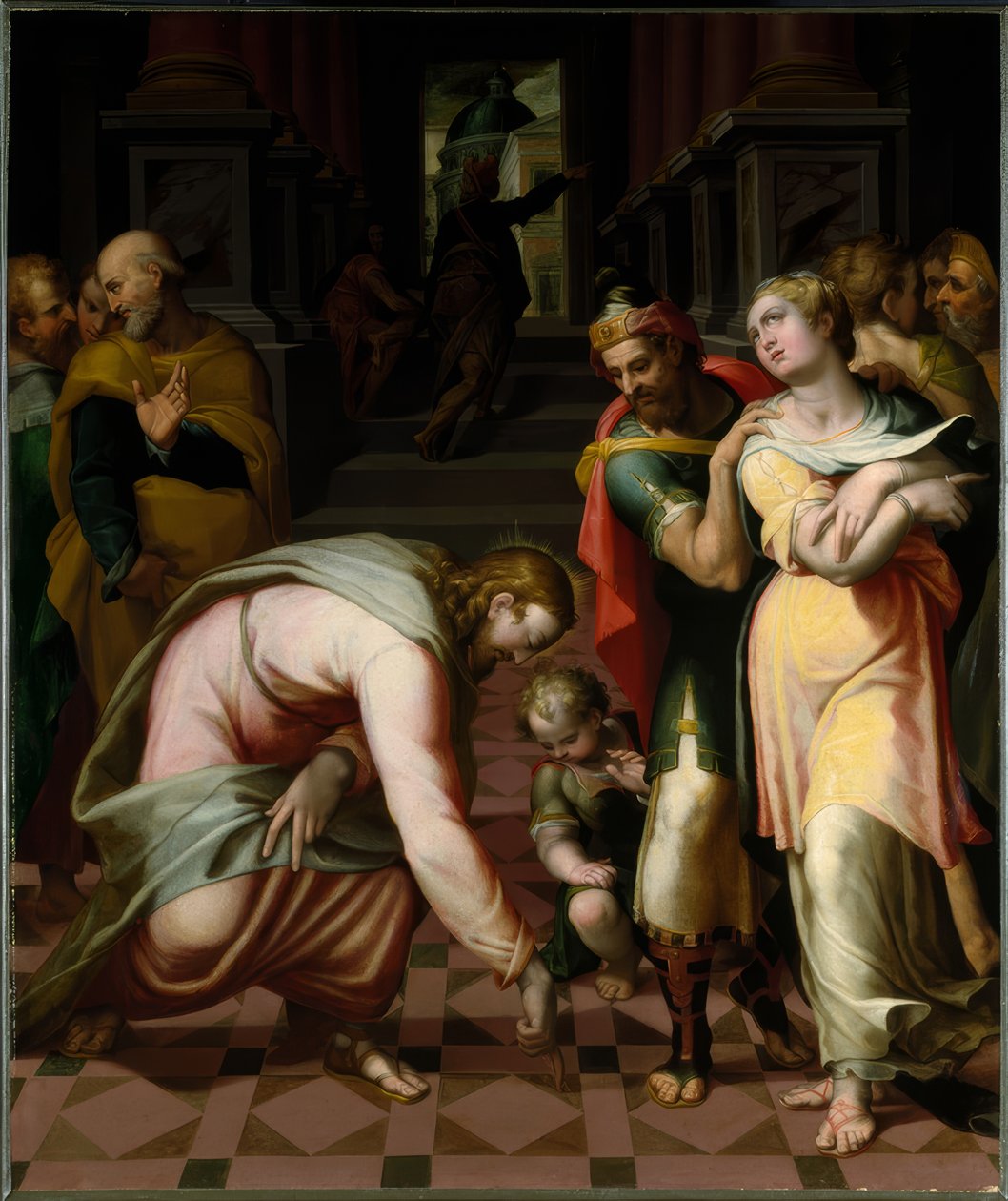 Christus und die Ehebrecherin بواسطة Orazio Samacchini