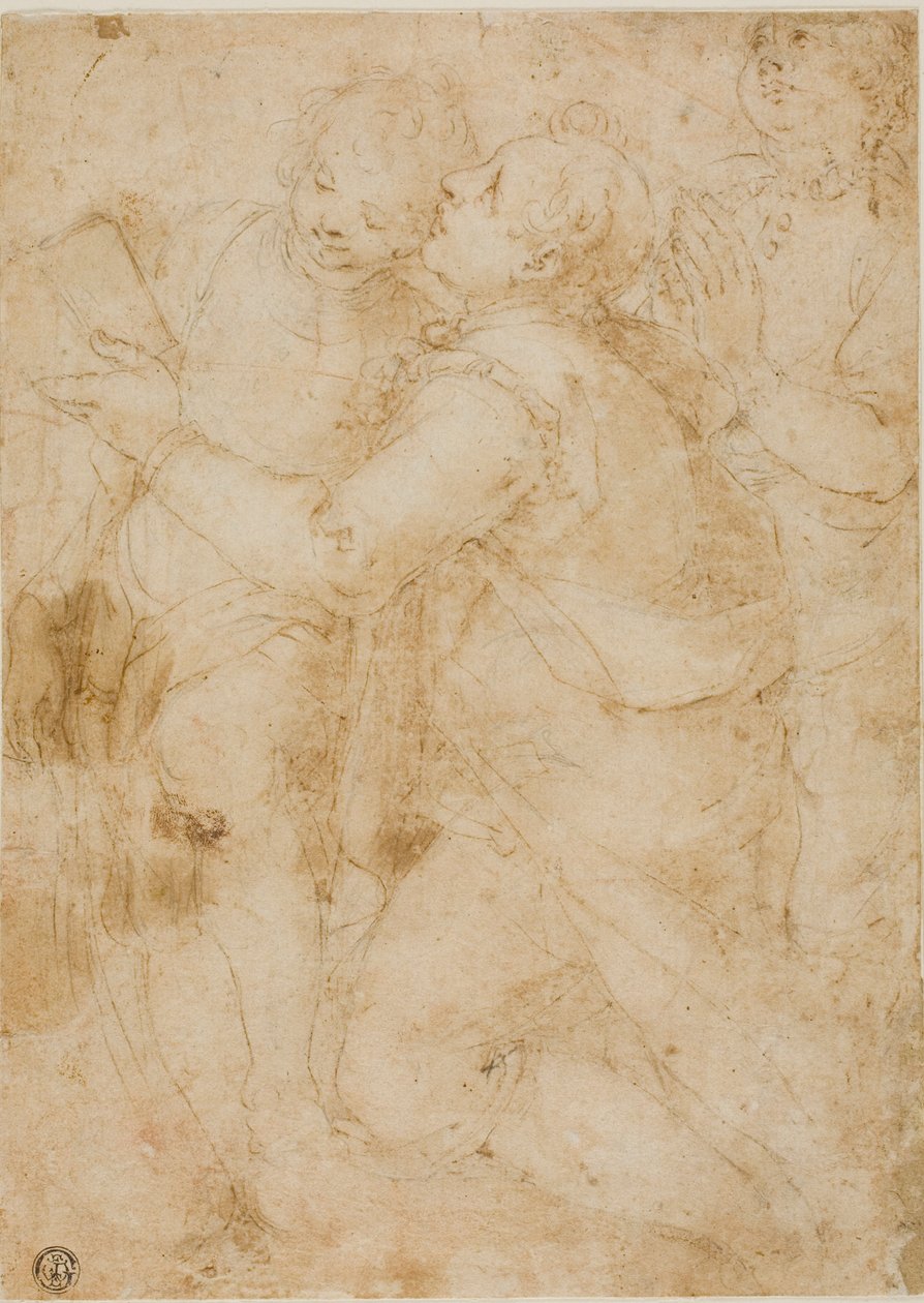 ثلاثة شبان في الصلاة بواسطة Orazio Samacchini