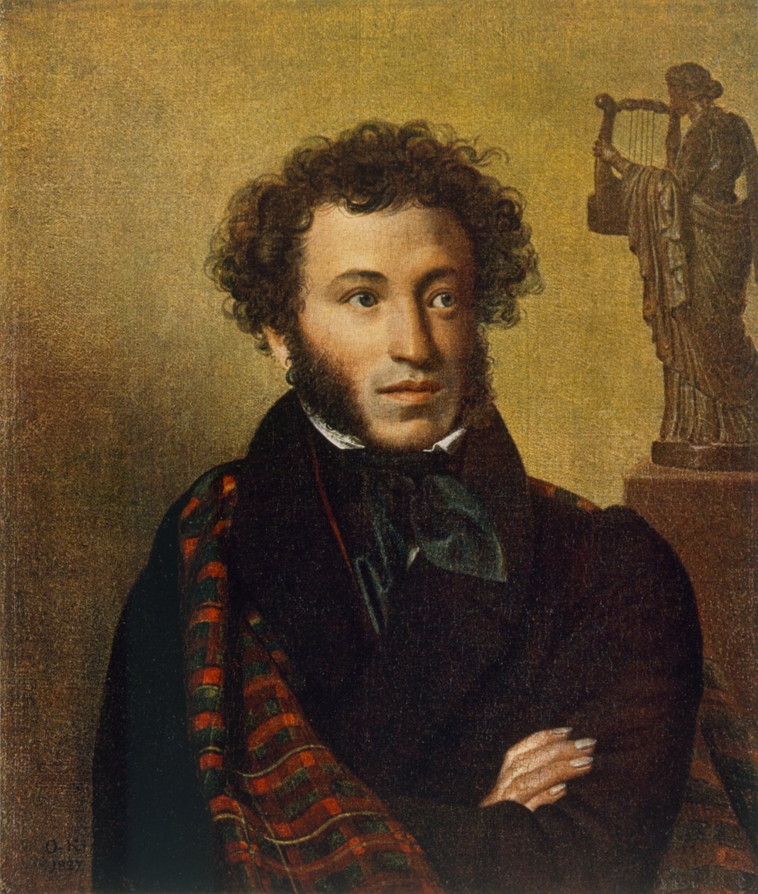 صورة ألكسندر بوشكين ، 1827 بواسطة أوريست أداموفيتش كيبرينسكي