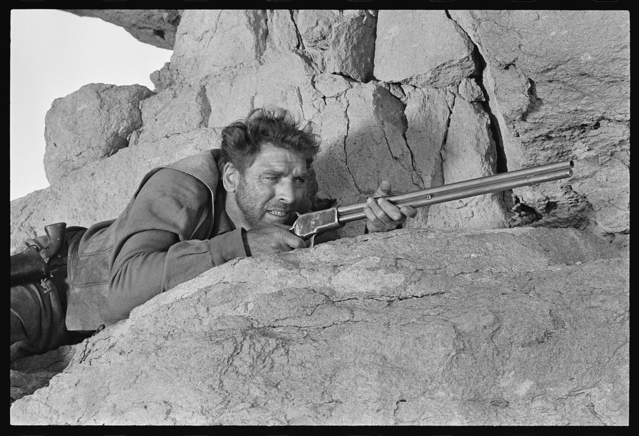 بيرت لانكستر في فيلم The Scalphunters ، 1968 (صورة بالأبيض والأسود) بواسطة أورلاندو سويرو