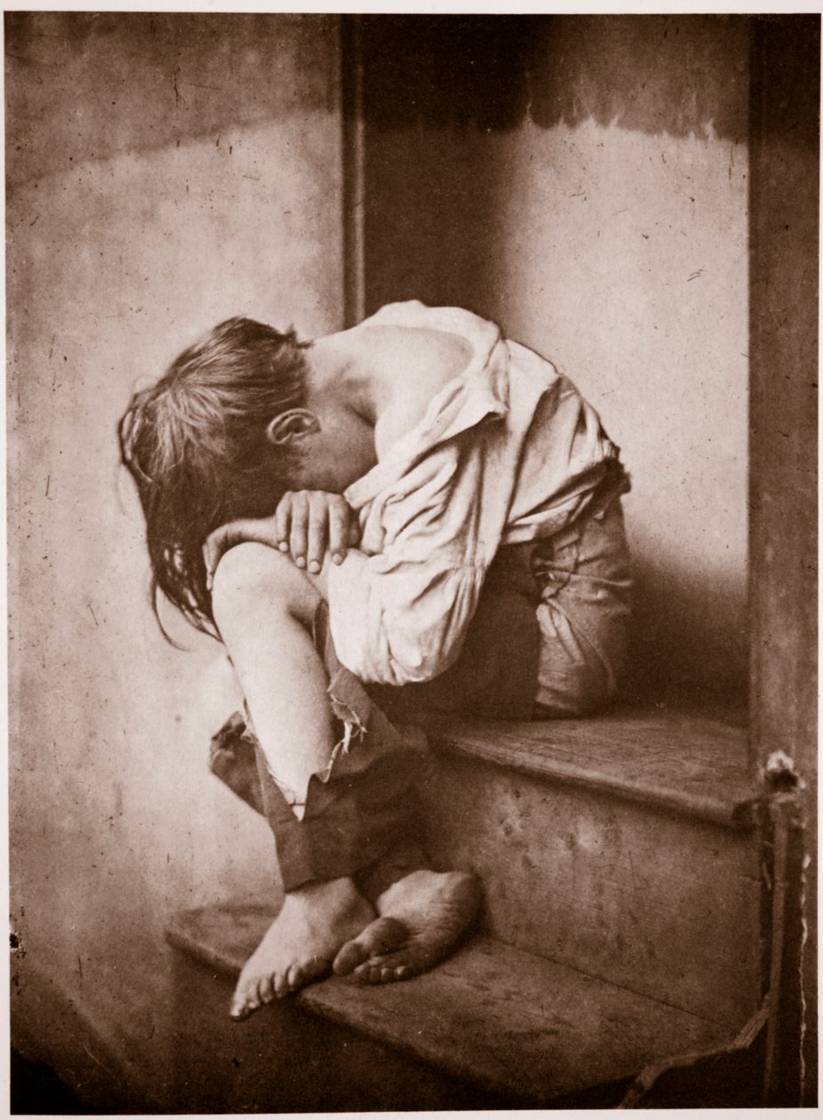 ليلة في الخارج ، بلا مأوى ، ج 1857 (حفر ضوئي) بواسطة أوسكار جوستاف ريجلاندر