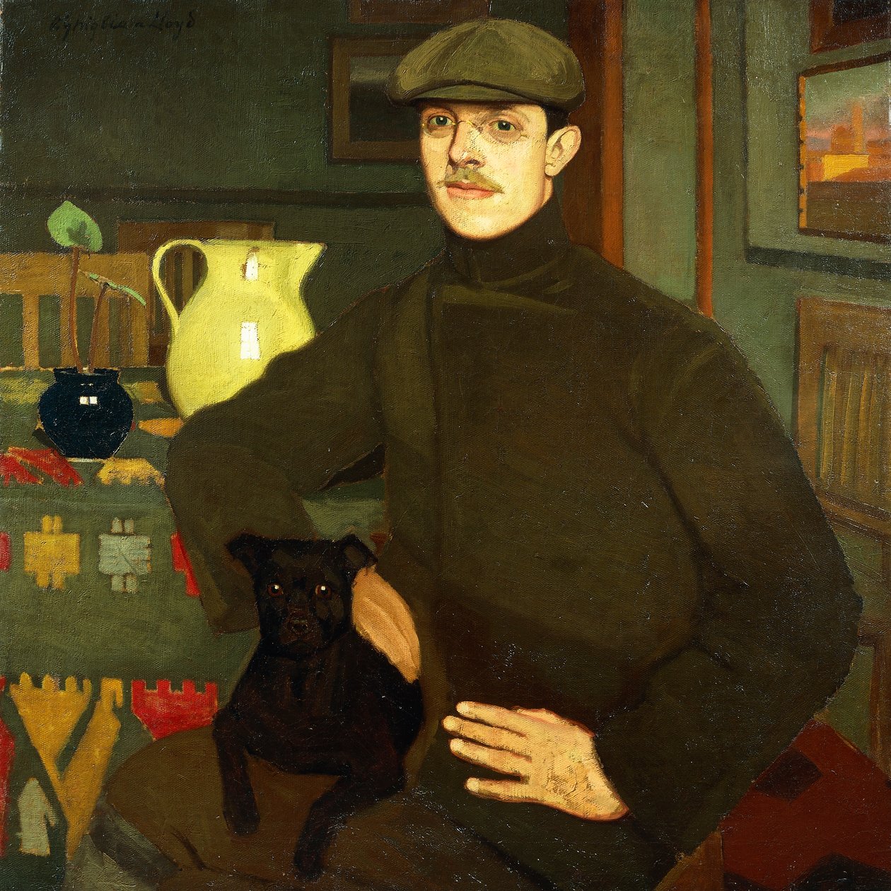 Portrait of Llewelyn Lloyd بواسطة أوسكار غيجليا