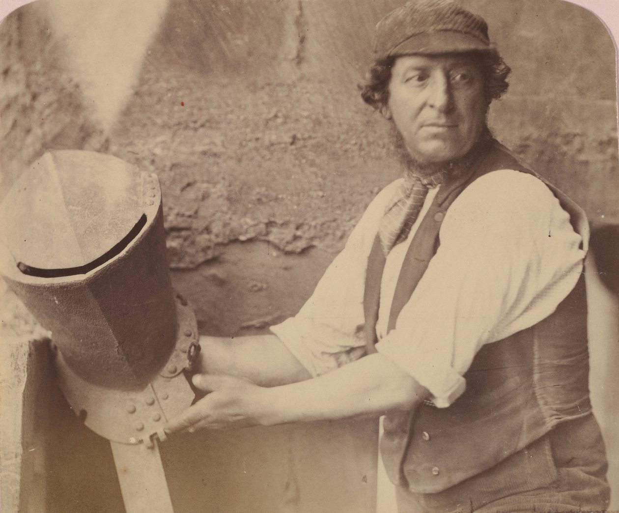 [رجل ذو خوذة] ، 1858. بواسطة أوسكار جوستاف ريجلاندر