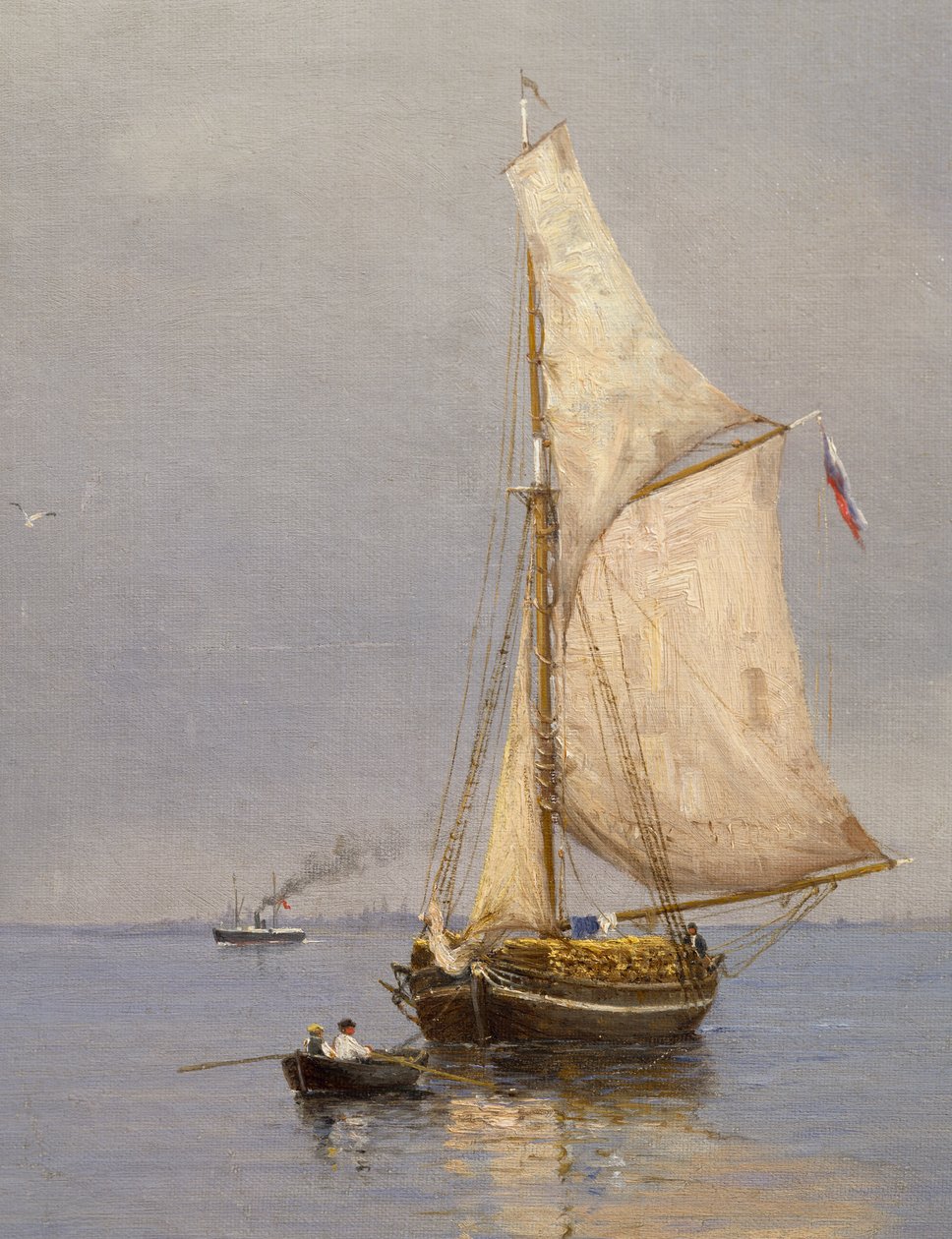 يوم صيفي خارج المرفأ - أوسكار كلاينه (1846-1919) ، فنلندا بواسطة أوسكار كلاينه