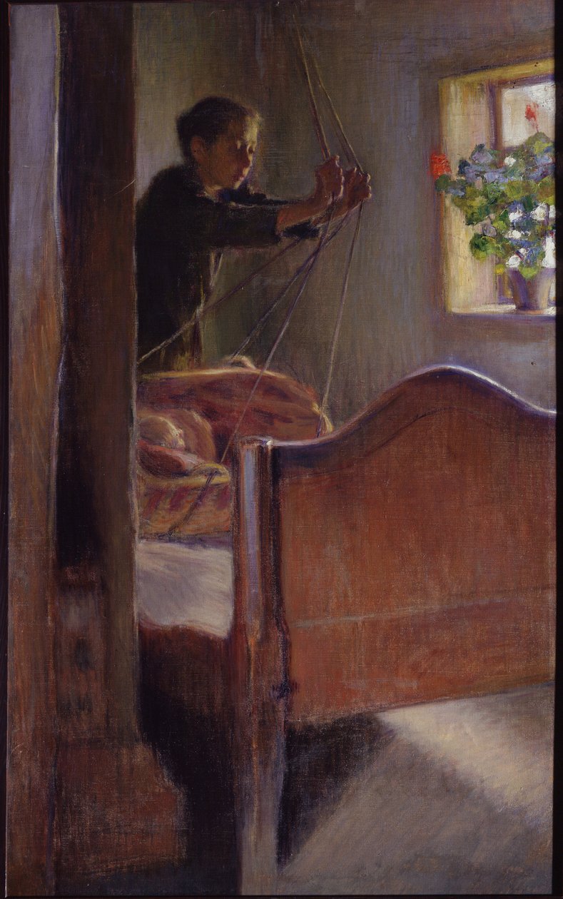 "المهد" لوحة لأوسيب براز (1872-1936) 1894 متحف الدولة للفنون ، أوديسا بواسطة أوسيب إيمانويلوفيتش براز