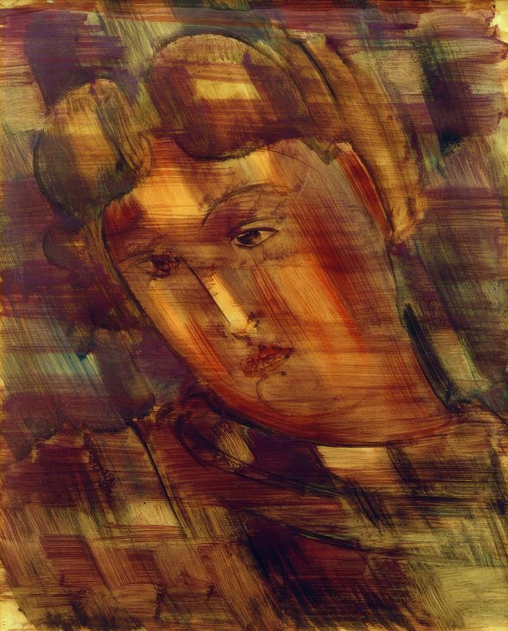 يميل رأس صغير إلى اليسار بواسطة أوسكار شليمر