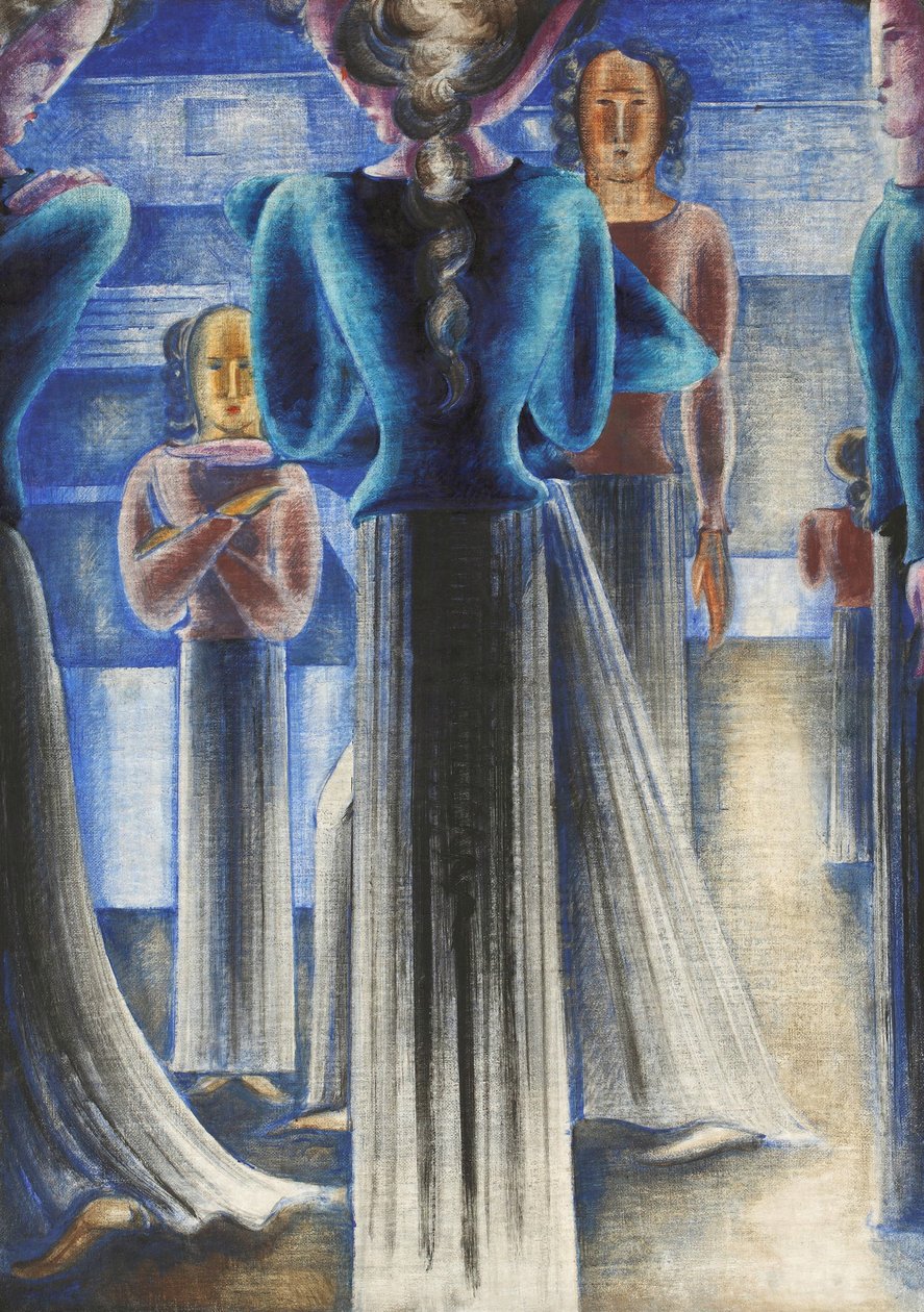 مجموعة النساء الزرق ، 1931. بواسطة أوسكار شليمر