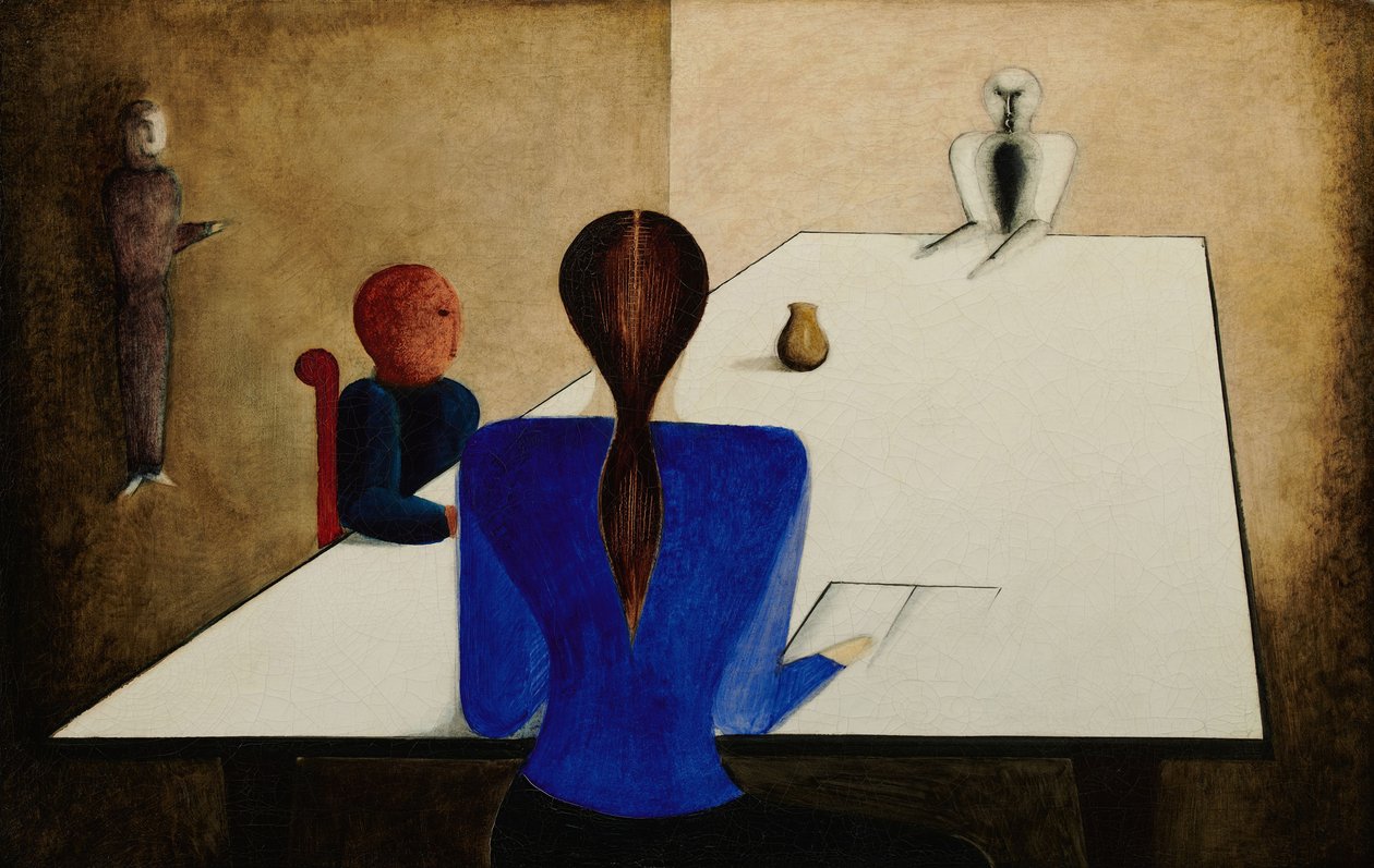 Group at Table ، 1923. بواسطة أوسكار شليمر