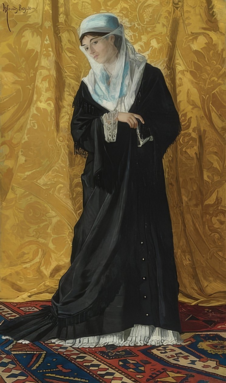 سيدة من القسطنطينية. 1881 بواسطة عثمان حمدي بك