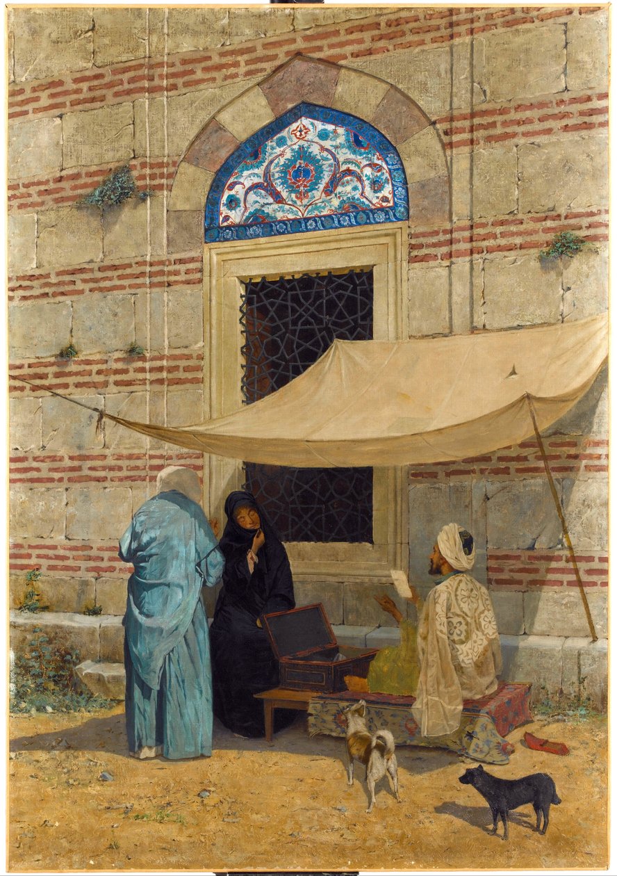 كاتب عام - Peinture de Osman Hamdi Bey (1842-1910) - 1910 - زيت على قماش - 110x77 - متحف Sakip Sabanci ، اسطنبول بواسطة عثمان حمدي بك