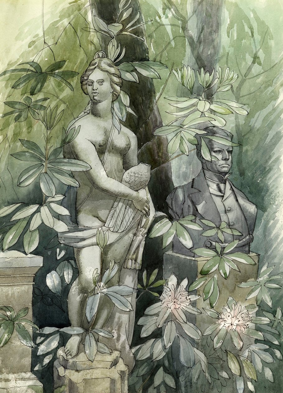 ديانا ورجل الدولة ، c.1960 (مرحاض على ورق) بواسطة Osmund Caine