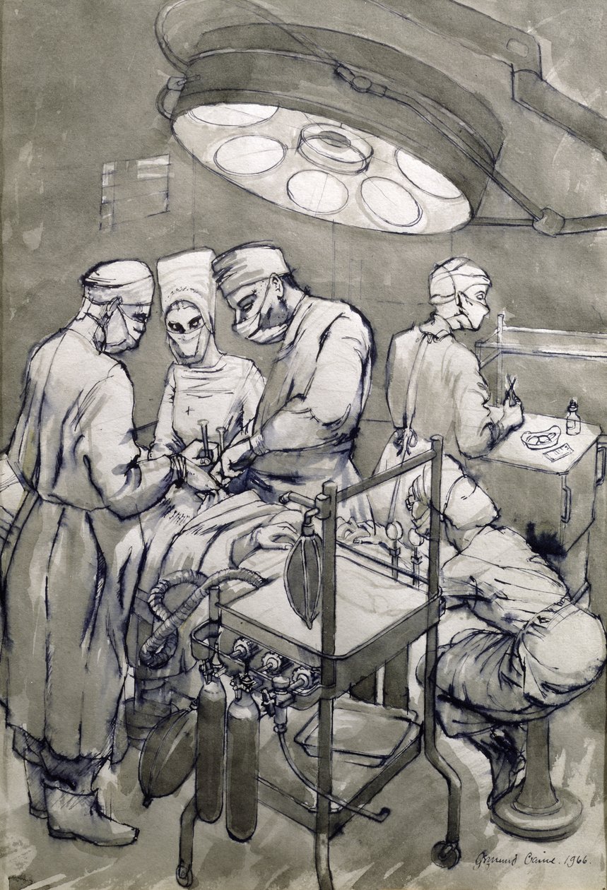 مسرح العملية ، 1966 (مرحاض على ورق) بواسطة Osmund Caine