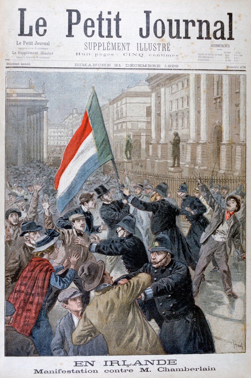 مظاهرة ضد جوزيف تشامبرلين ، أيرلندا ، 1899 بواسطة أوزوالدو توفاني