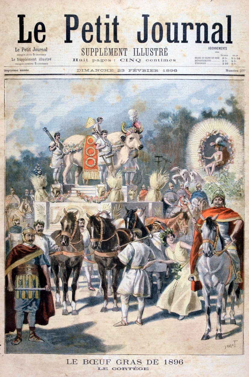 احتفالات الثور المسمن في باريس ، 1896 بواسطة أوزوالدو توفاني