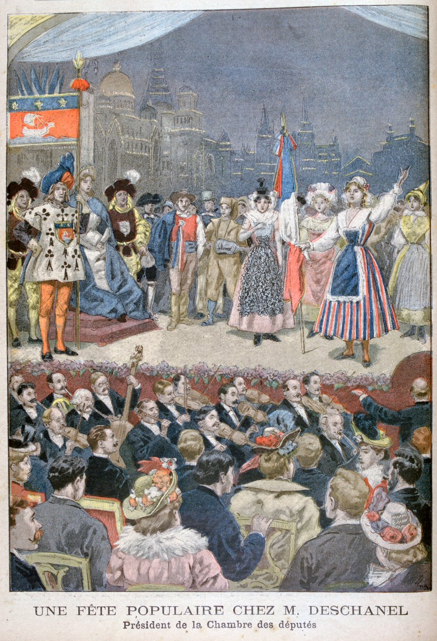 احتفالية شعبية لدى بول ديشانيل ، رئيس فرنسا ، 1900. بواسطة أوزوالدو توفاني