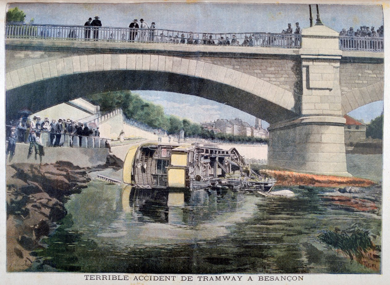 حادث ترام رهيب ، بيزانسون ، فرنسا ، 1899 بواسطة أوزوالدو توفاني