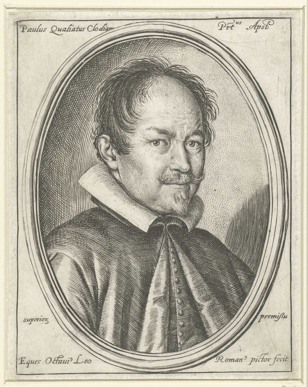 صورة الملحن باولو كواجلياتي ج. 1555-1628 ، 1623 بواسطة أوتافيو ماريا ليوني