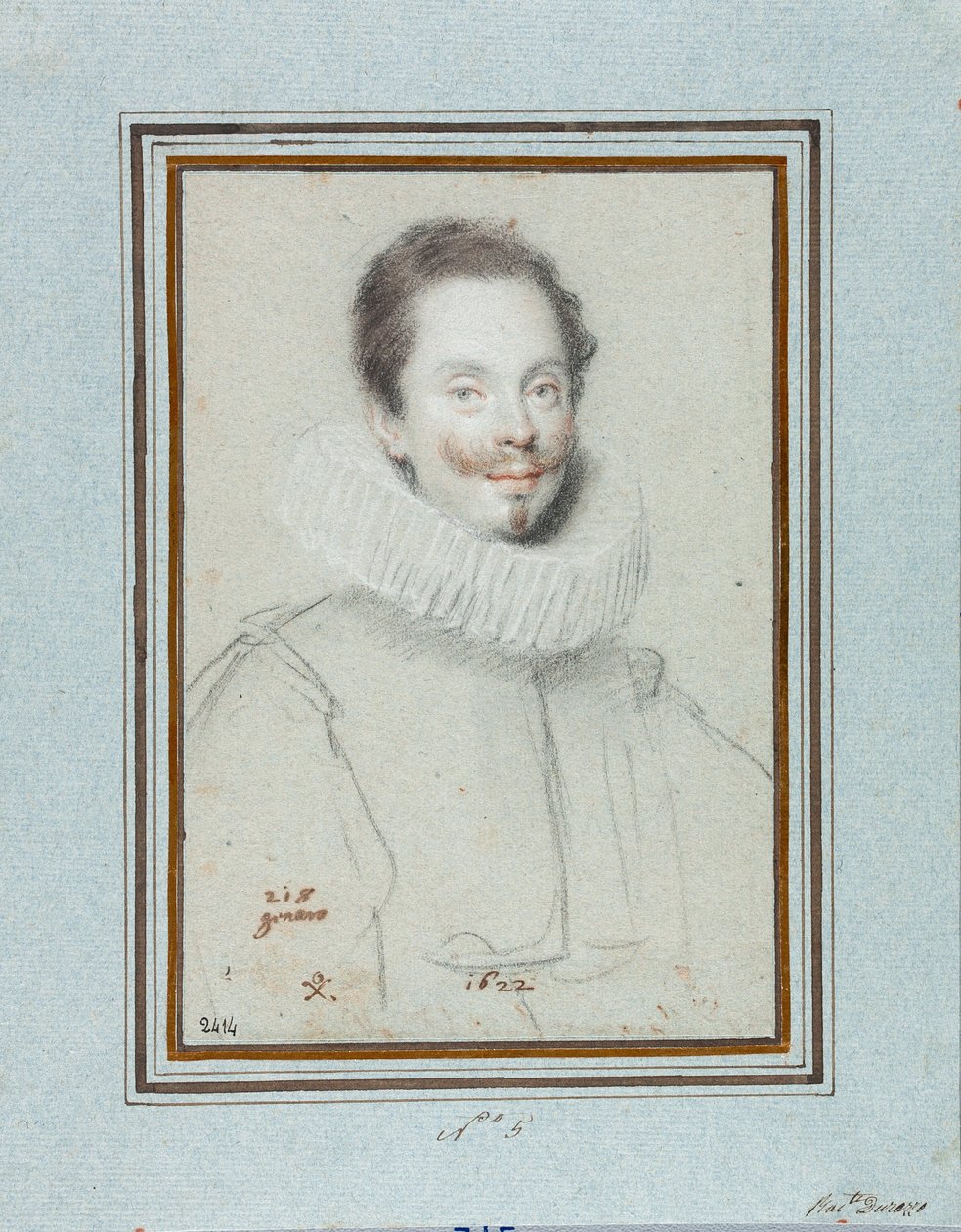 صورة للماركيز باريس بينيلي (القرن السابع عشر) رسمها أوتافيو ليوني (1578-1630) جينات القرن السابع عشر ، Musei di Strada Nuova ، Fondo Disegni ، الجرد 2414 بواسطة أوتافيو ماريو ليوني