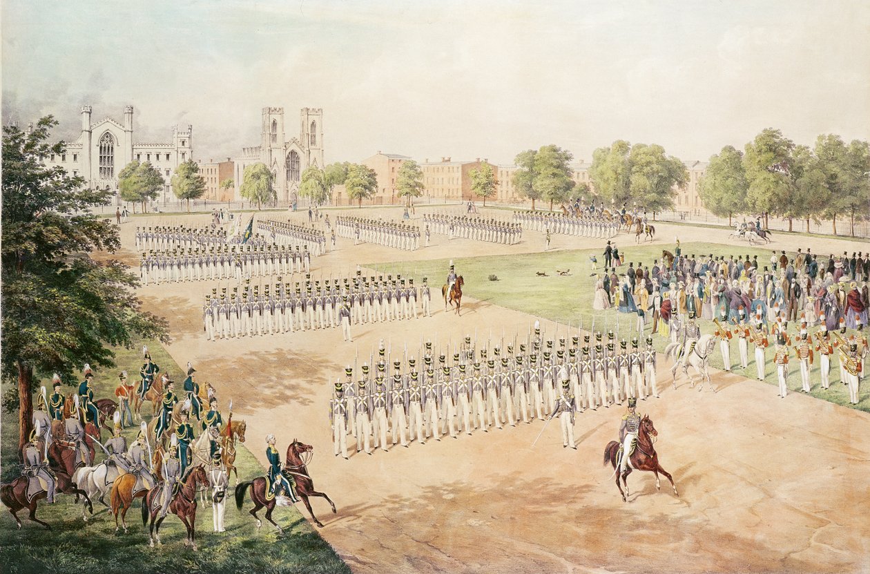 الحرس الوطني للفوج السابع NYSM ، محفور بواسطة C. Gildemeister ، 1852 بواسطة أوتو بوتيشر