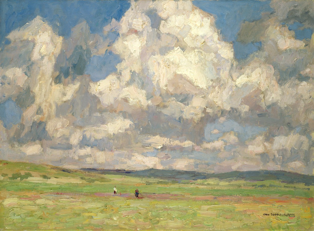 غيوم الصيف فوق Gossfelden بواسطة Otto Ubbelohde