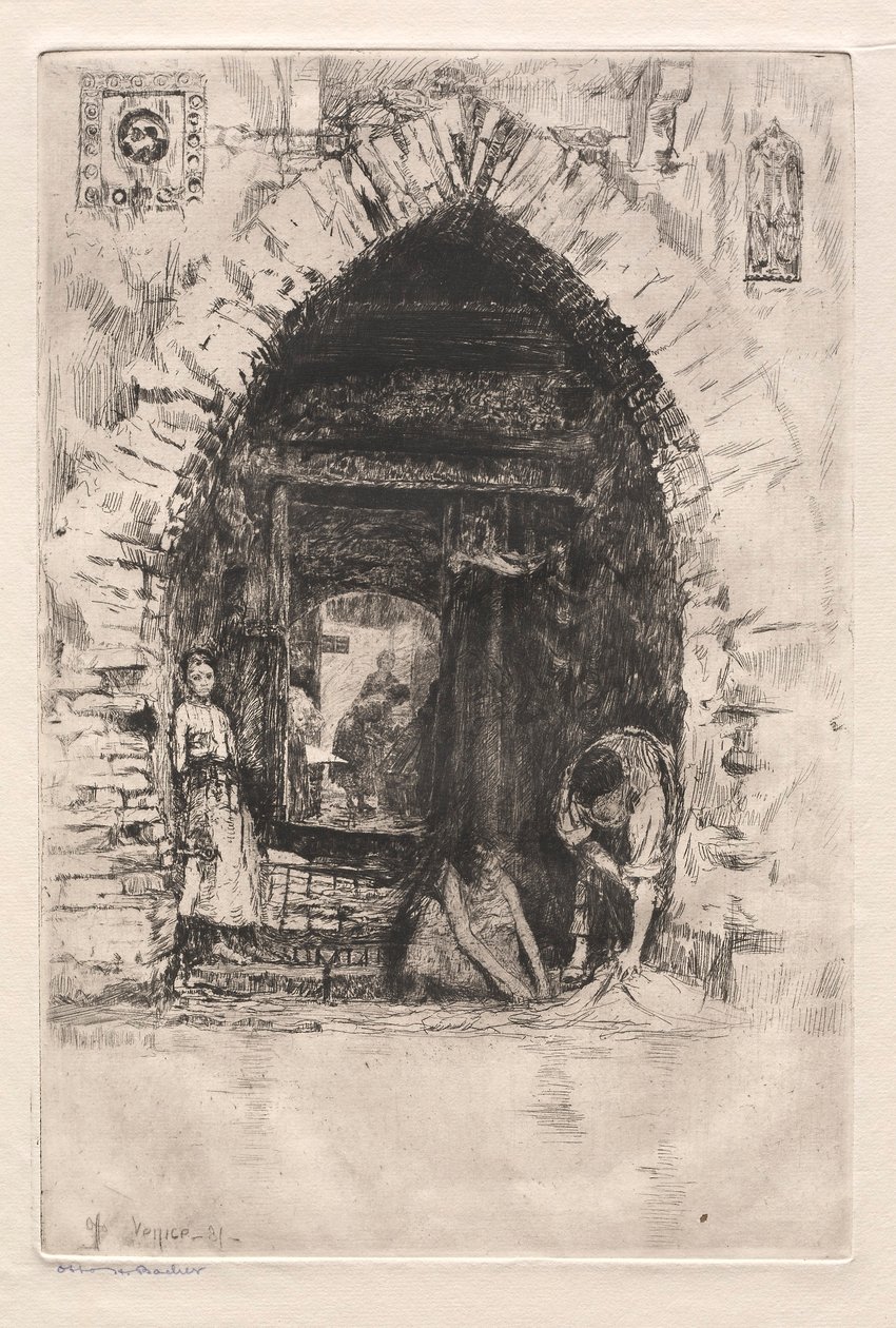 نقوش البندقية: مغسلة ، 1881. بواسطة أوتو هـ