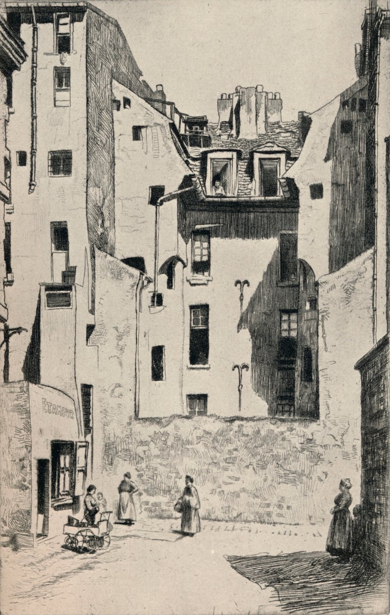 "Impasse du Boeuf" ، 1915 بواسطة أوتو جيه شنايدر