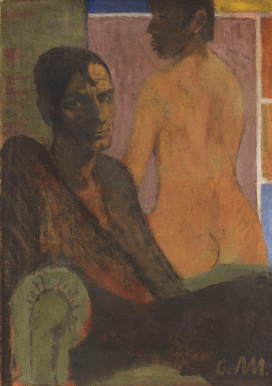 صورة ذاتية مع فعل الظهر ، حوالي عام 1929. بواسطة أوتو مولر