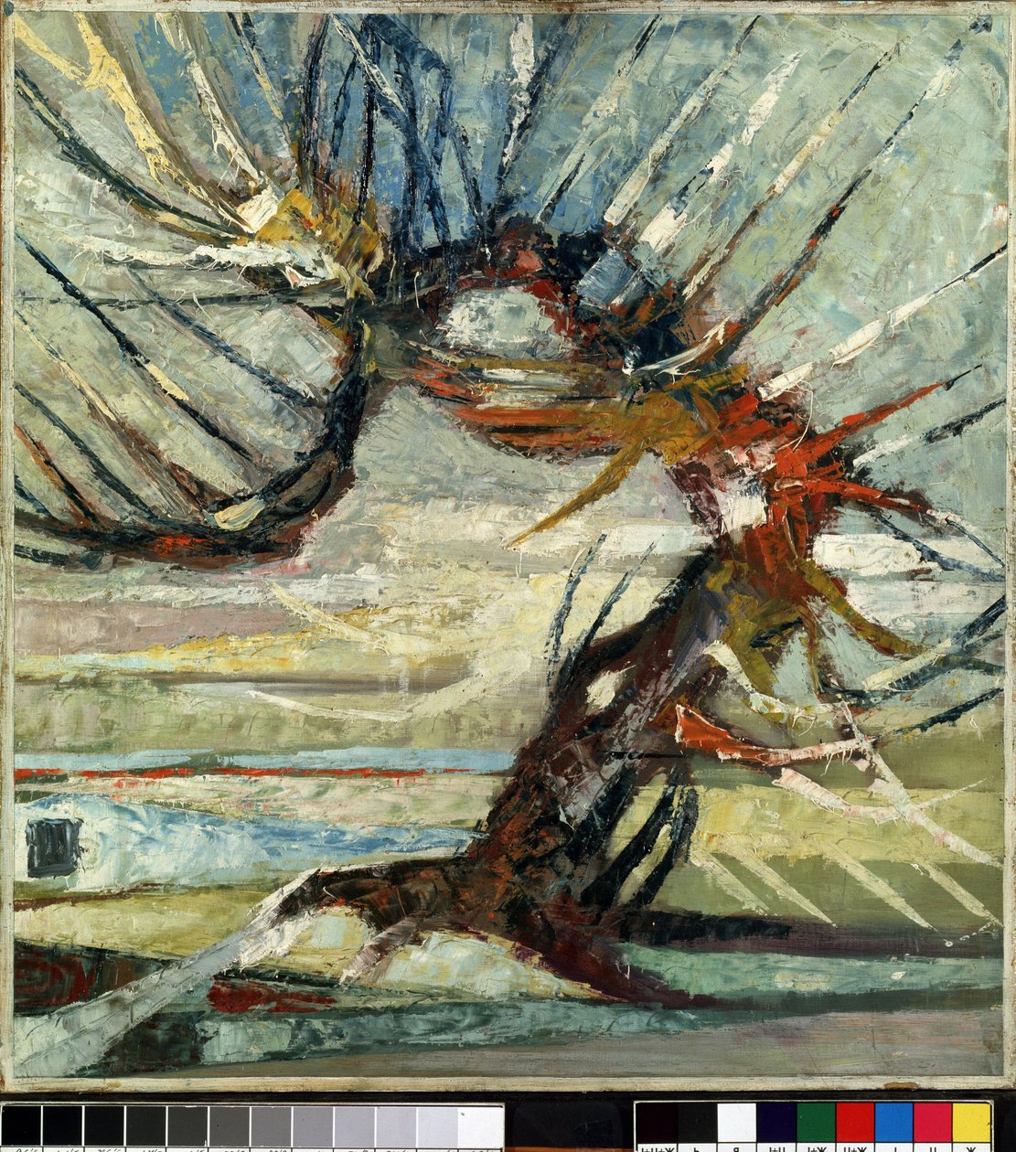 "شجرة" (شجرة) لوحة لأوتو مولر (1874-1930) (تعبيرية) زيت على قماش. متحف Mikalojus Konstantinas Ciurlionis للفنون الجميلة ، كاوناس ، ليتوانيا بواسطة أوتو مولر