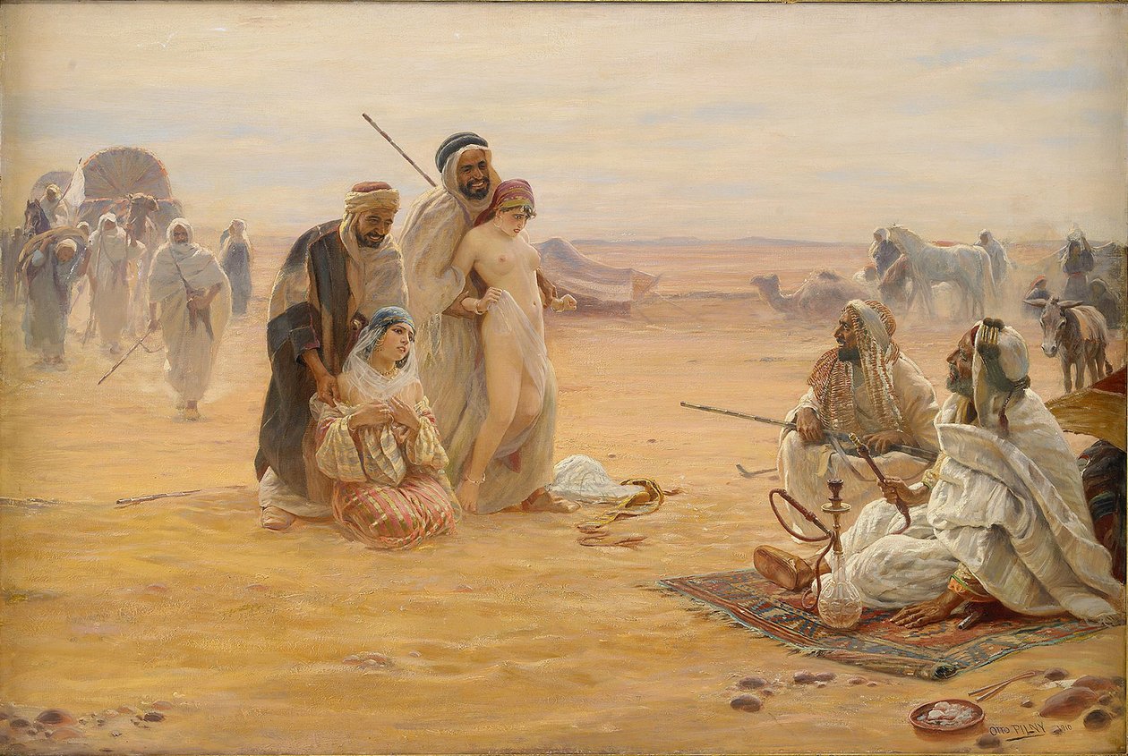 سوق الرقيق ، 1910 بواسطة أوتو بيلني