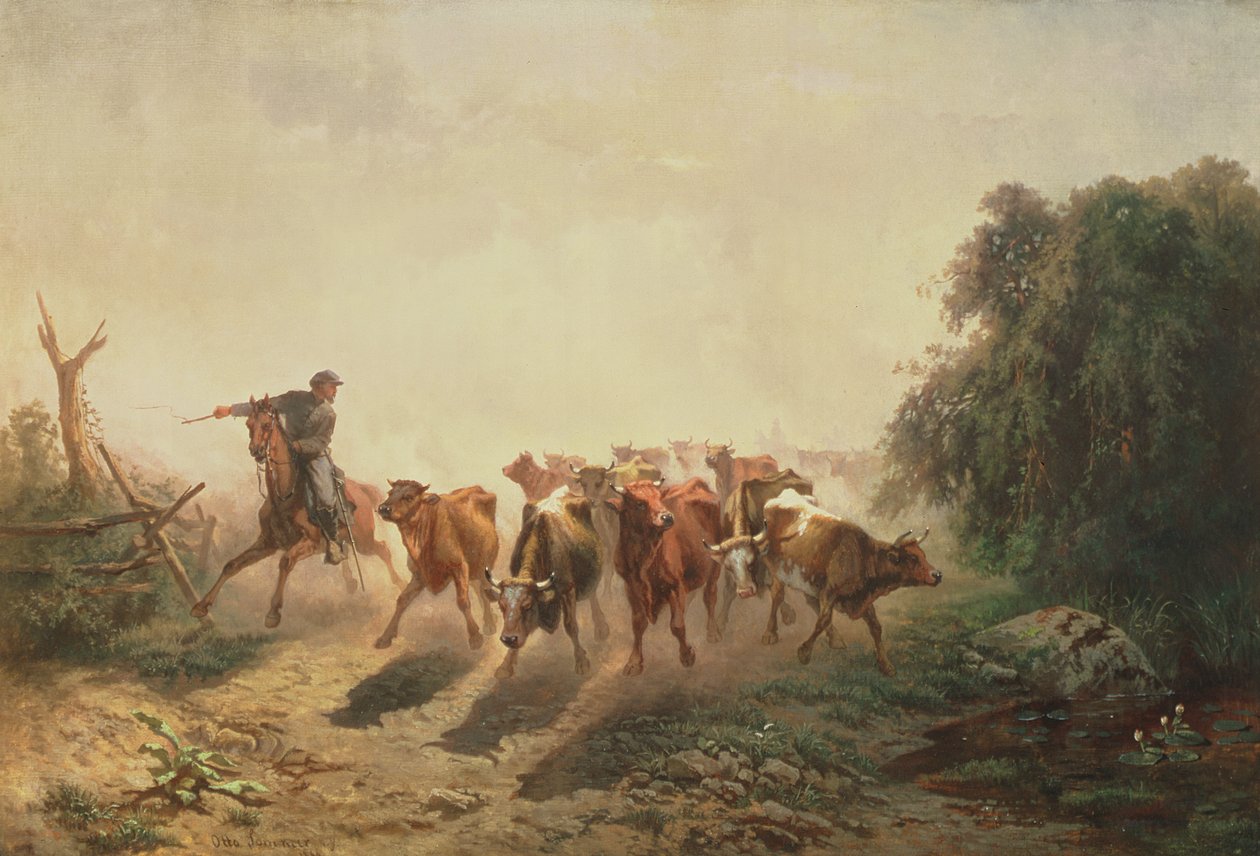 الاتحاد Drover مع الماشية للجيش ، 1860 بواسطة أوتو سومر