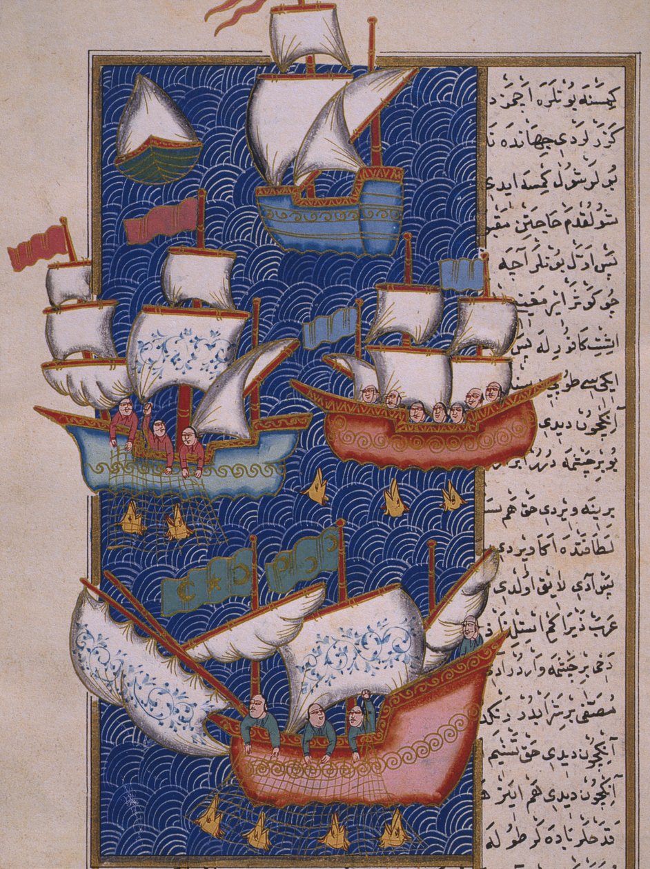 الصيادون بشباك الصيد بواسطة المدرسة العثمانية
