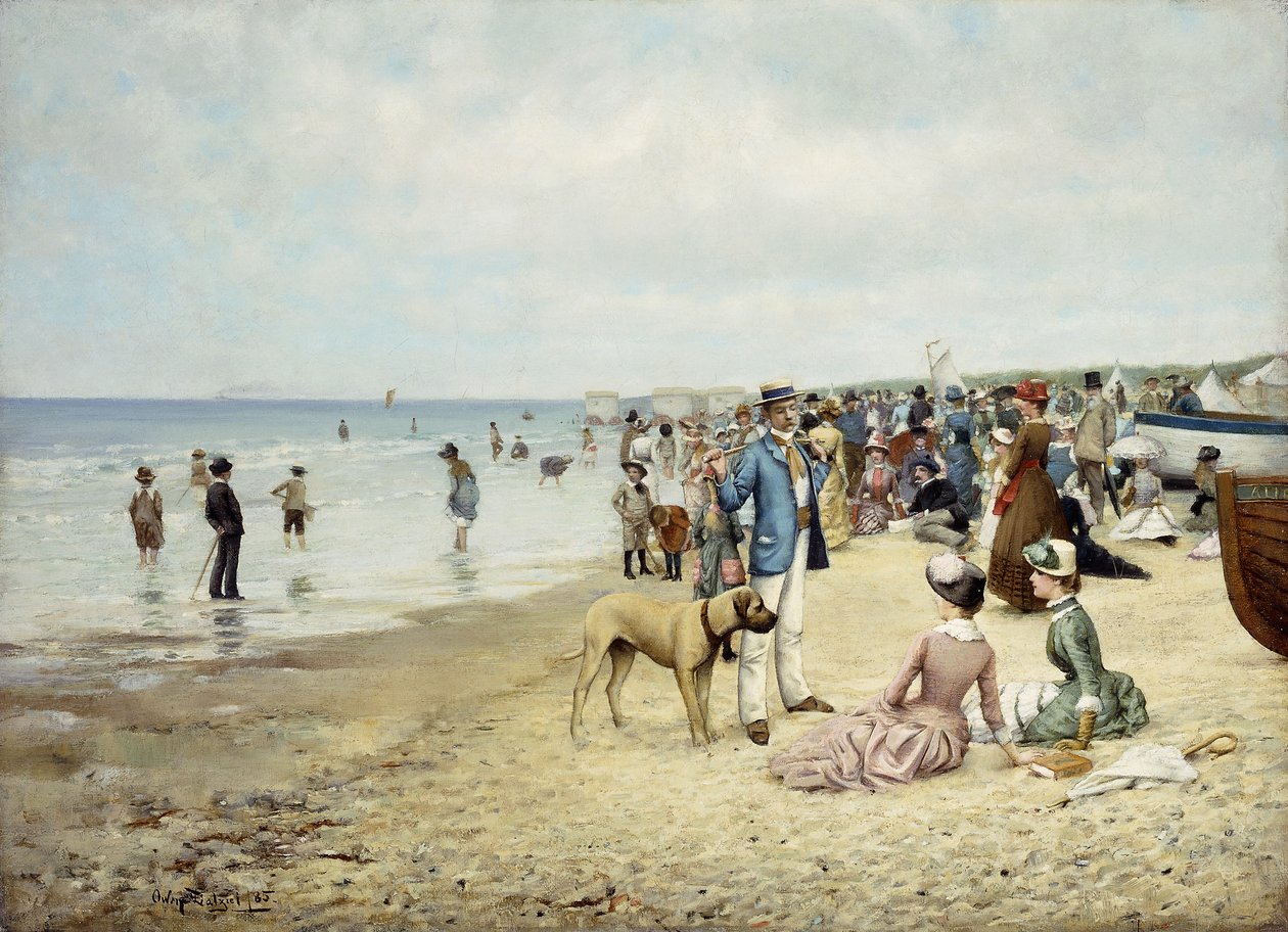 يوم على الشاطئ ، 1885 بواسطة أوين دالزيل
