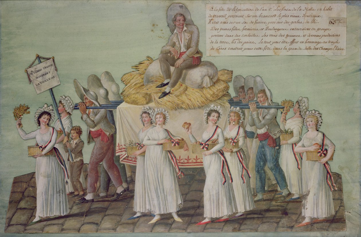 عيد الزراعة عام 1796 في باريس بواسطة القراء PA و JB