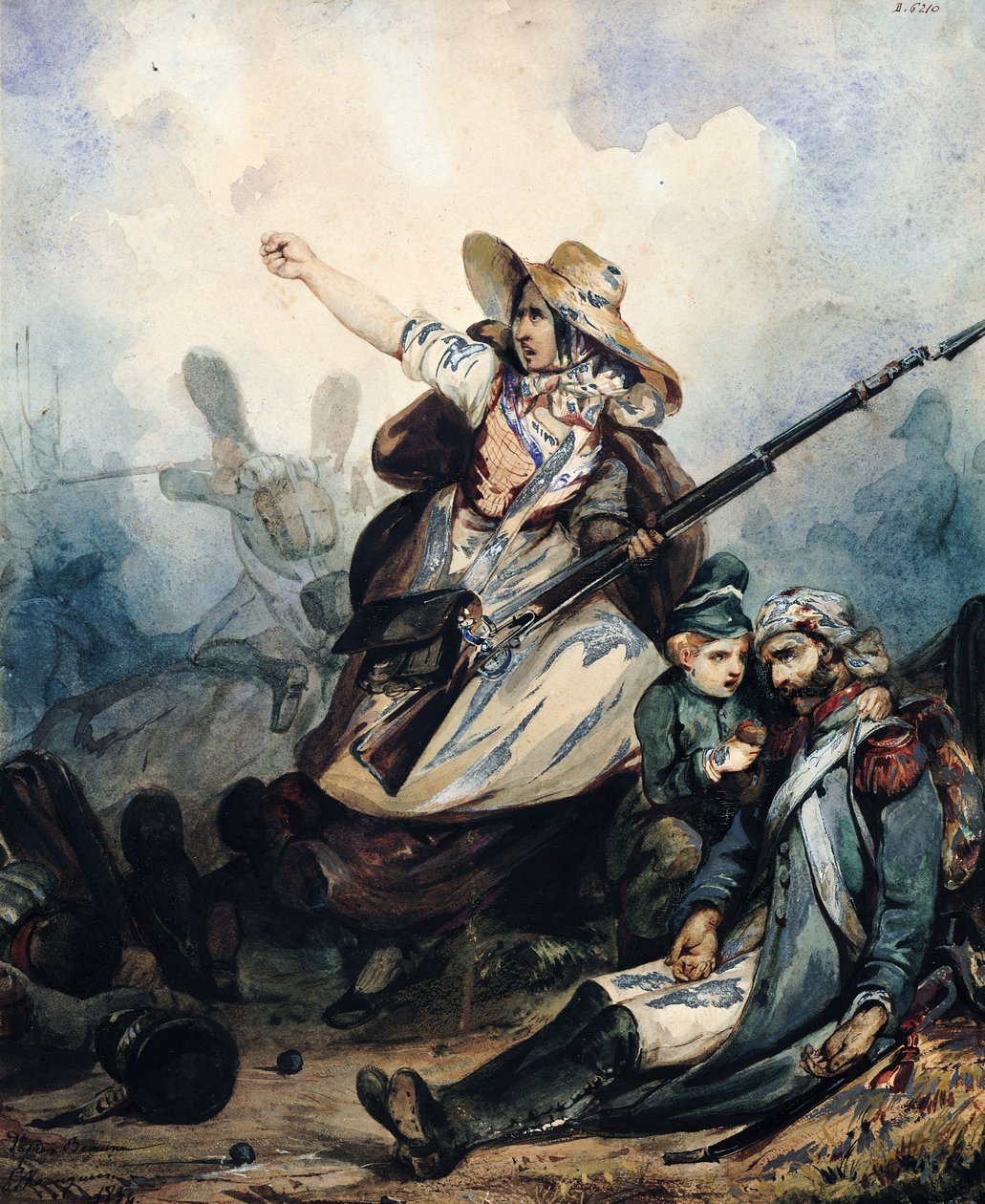حاجز في عام 1830 ، 1834 بواسطة P. Manguin