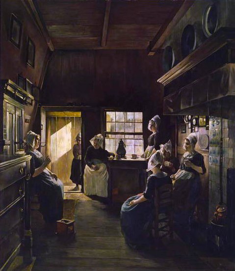 محادثة ، 1888 بواسطة P. Weimar
