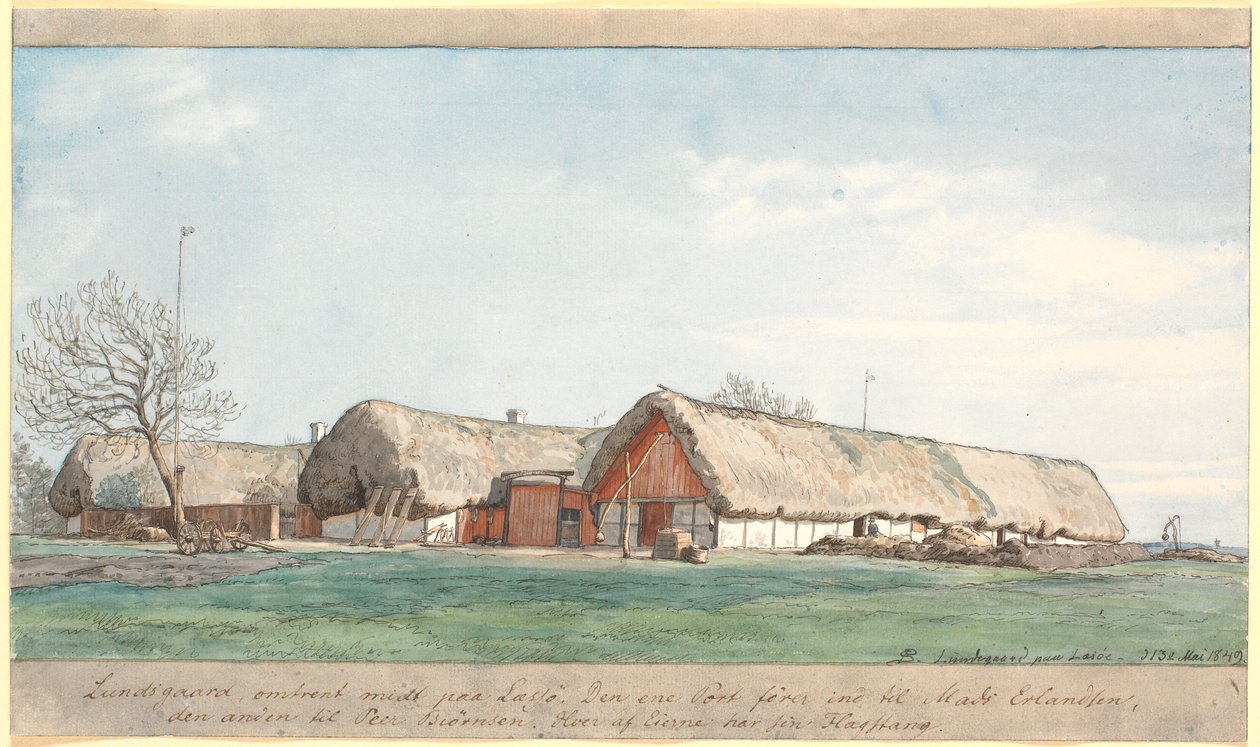 Lundsgaard في وسط Læssø تقريبًا. بواسطة PC Skovgaard